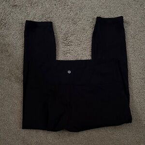 EUC lululemon size 14 Black Leggings inseam 25”
